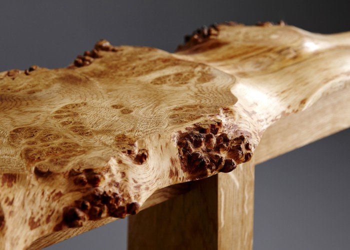 Burr Oak close up. Locally sourced and handmade.